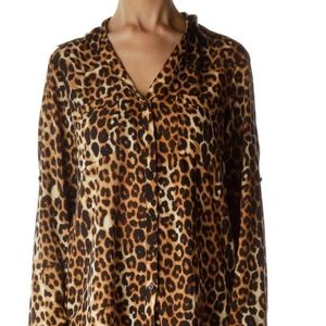 Express cheetah blouse